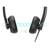 Yealink YHS34 Dual RJ9 Headset for IP Phones | Lightweight, Comfortable & Noise-Canceling