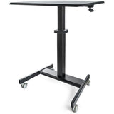 Startech.Com Mobile Standing Desk - Ergonomic Portable Sit-Stand Workstation on Wheels