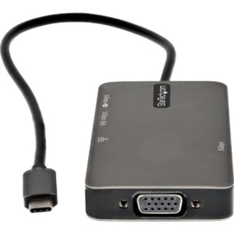 StarTech.com USB-C Docking Station with 100W PD, dual 4K video output, 3 USB ports, and Gigabit Ethernet for versatile connectivity.