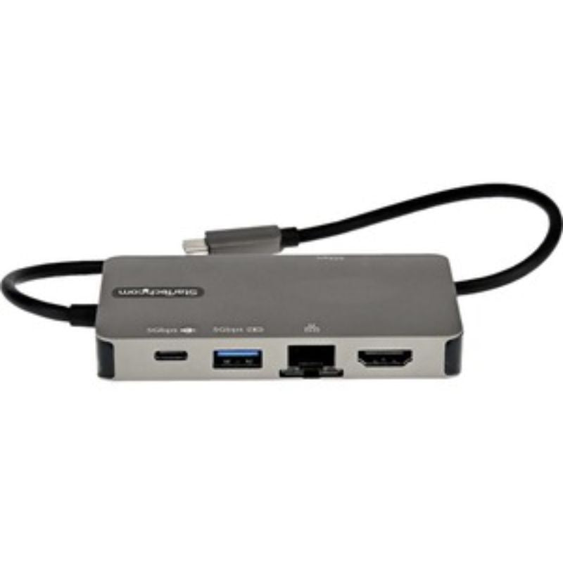 StarTech.com USB-C Docking Station with 100W Power Delivery, HDMI/VGA, 3 USB ports, and Gigabit Ethernet for versatile connectivity.