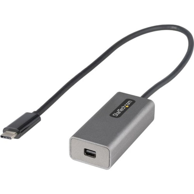 StarTech USB-C to Mini DisplayPort Adapter with 12-inch cable, outputs 4K @ 60Hz resolution for seamless connectivity.