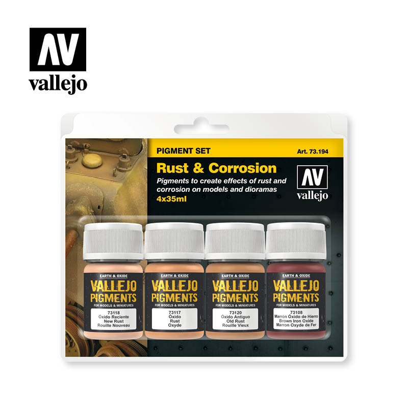 Vallejo PiGMents - Set Rust & Corrosion 35ml