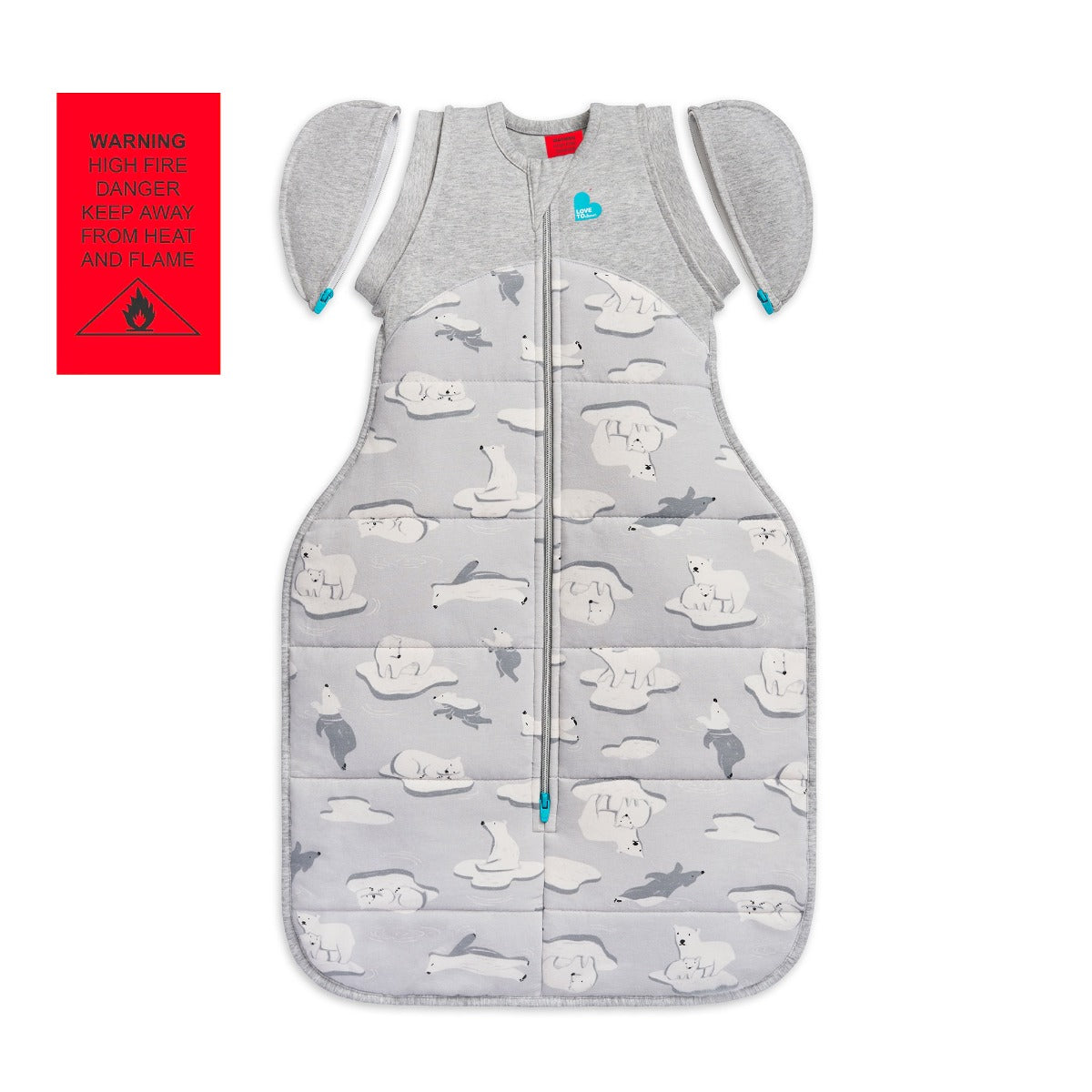 Swaddle Up™ Transition Bag Extra Warm 3.5 TOG - South Pole Grey - XL