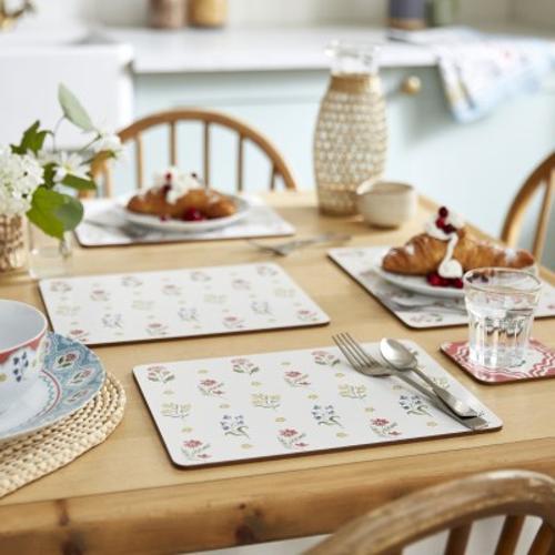 Ulster Weavers Boho Floral Cork Placemat 4 Pack