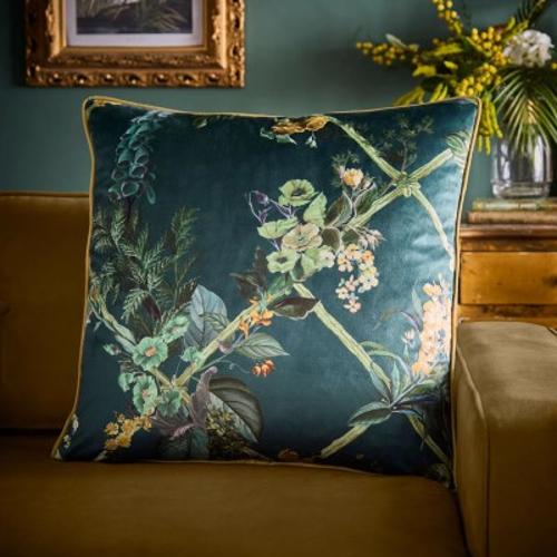 Laurence Llewelyn-Bowen -  Cotswold Fantasia Dawn Green 55x55cm Cushion Cover