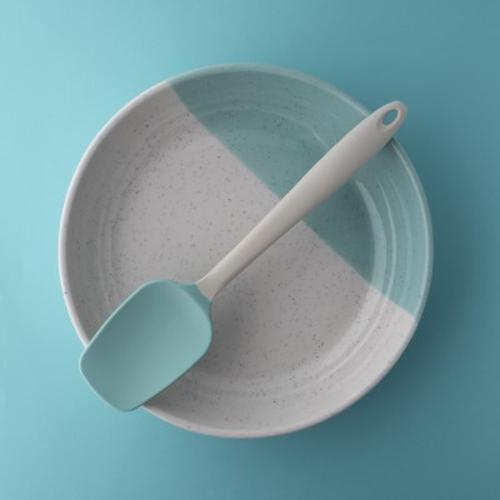 Taylors Silicone Spatula Spoon 27cm - Buttermilk/Turquoise