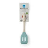 Taylors Silicone Slotted Turner 28cm - Buttermilk/Turquoise