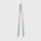 Taylors Silicone Tongs 29cm - Buttermilk/Turquoise