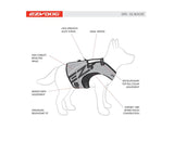 Dog Life Jacket - EzyDog DFD X2 Boost XL Yellow