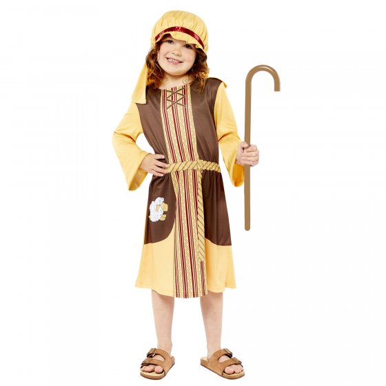 Costume Nativity Shepherd Girls 3-4 Years