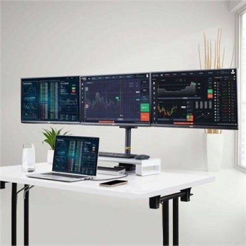 Triple Monitor Desk Mount 27in Screens