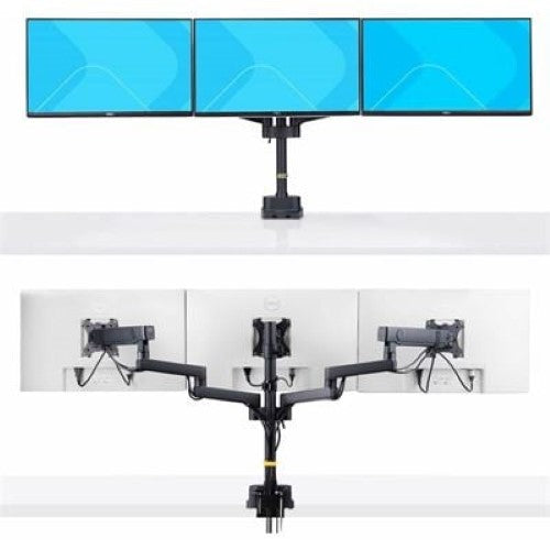 Triple Monitor Desk Mount 27in Screens