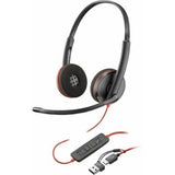 HP Poly Blackwire 3220 Stereo USB-C Headset +USB-C/A Adapter (8X228AA)