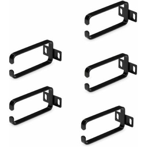 5-Pack 1U Cable Management D-Ring Hooks