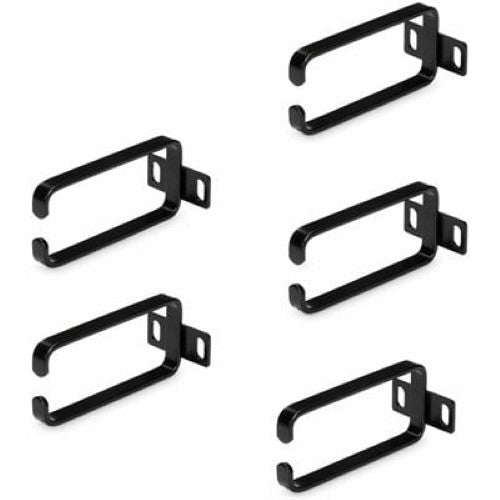 5-Pack 1U Cable Management D-Ring Hooks