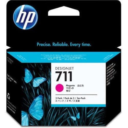 HP 711 3-pack 29-ml Magenta Ink Cartridges (CZ135A)