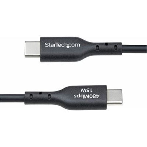 1m USB-A to USB-C Charging Cable Black