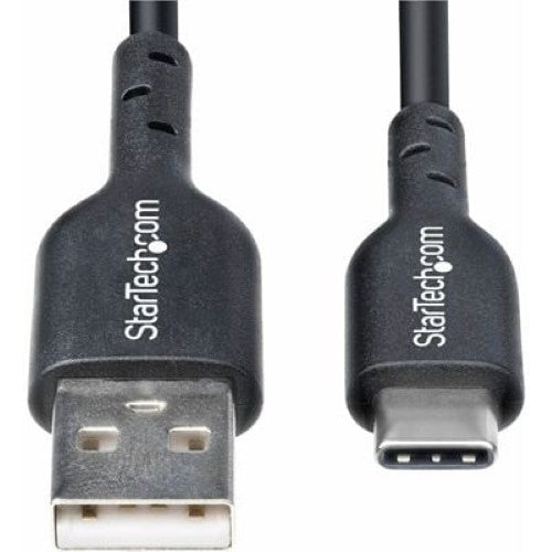 1m USB-A to USB-C Charging Cable Black