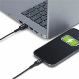 1m USB-A to USB-C Charging Cable Black
