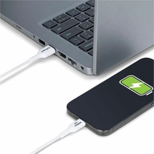 2m USB-A to USB-C Charging Cable White