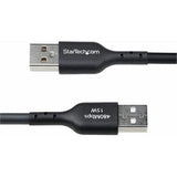 4m USB-A to USB-C Charging Cable Black