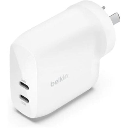 Belkin BOOSTCHARGE PRO DUAL USBC CHARGER W/ PPS (WCB010AUWH)