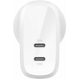 Belkin BOOSTCHARGE PRO DUAL USBC CHARGER W/ PPS (WCB010AUWH)