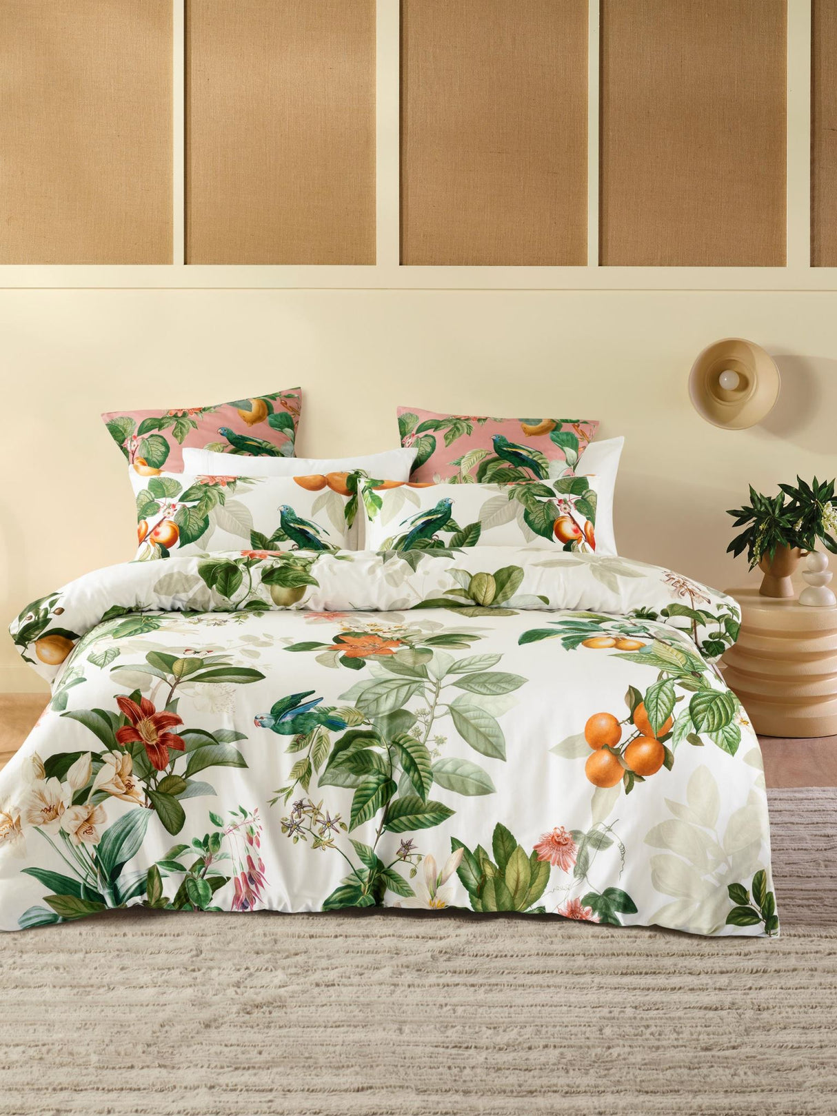 Amalfi Duvet Cover Set by Savona - Australian Super King - Vanilla