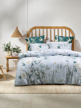 King Duvet Cover Set - Anika Duvet Cover Set By Savona - Powder Blue