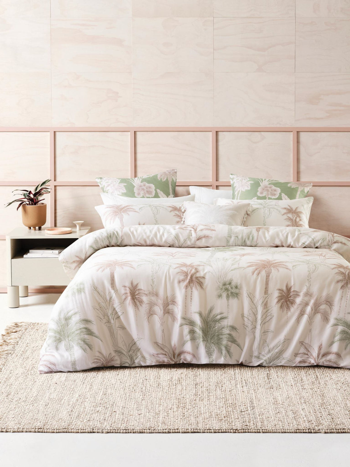 Lombok Duvet Cover Set by Savona - King - Leaf