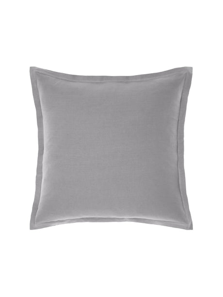 Luxurious Super King Duvet Cover Set by Savona featuring floral design in muted navy and neutral tones on cotton sateen.