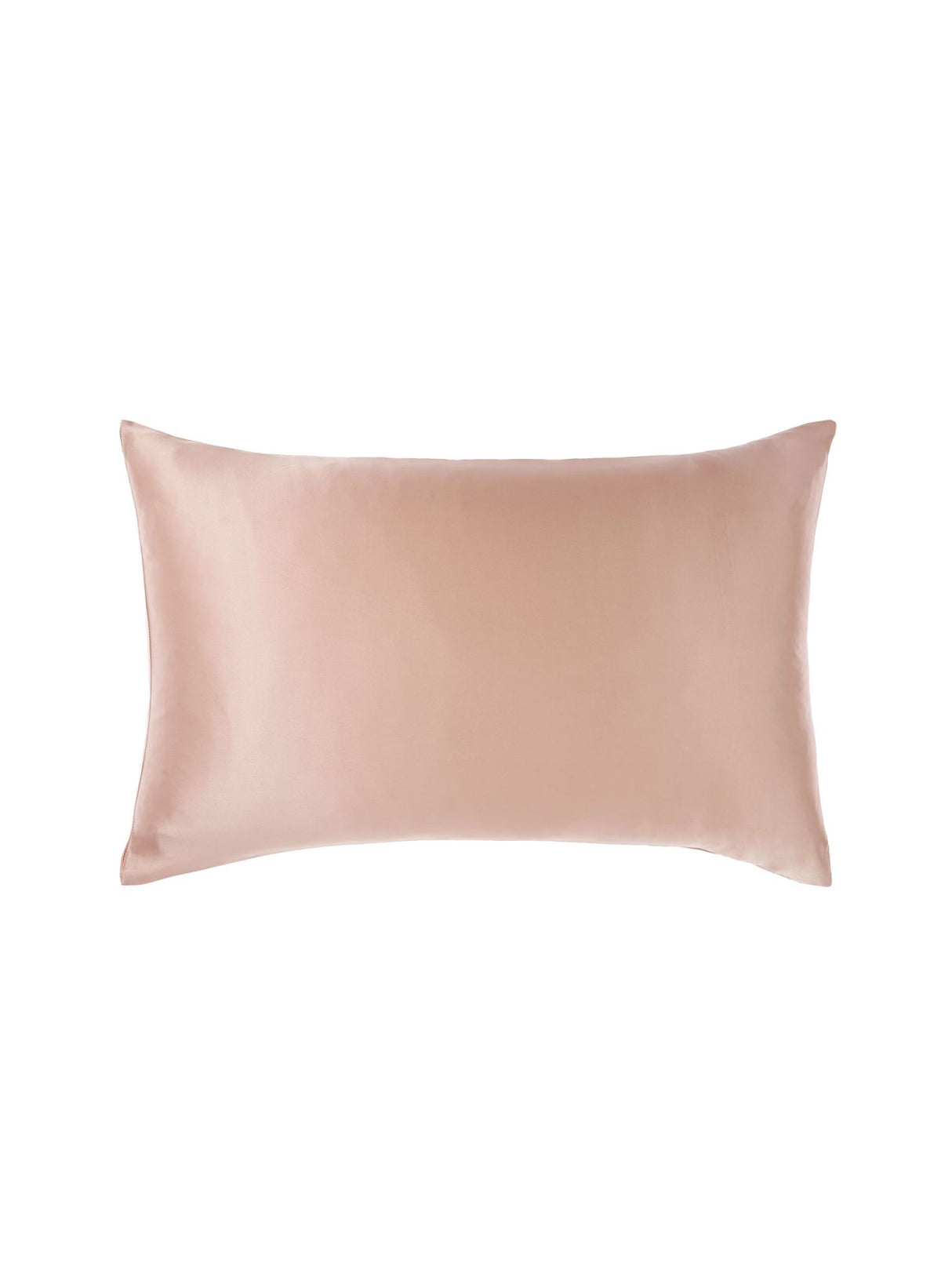 Savona silk pillowcase in blush, 100% silk for enhanced beauty, hydration, and sophisticated bedroom decor.