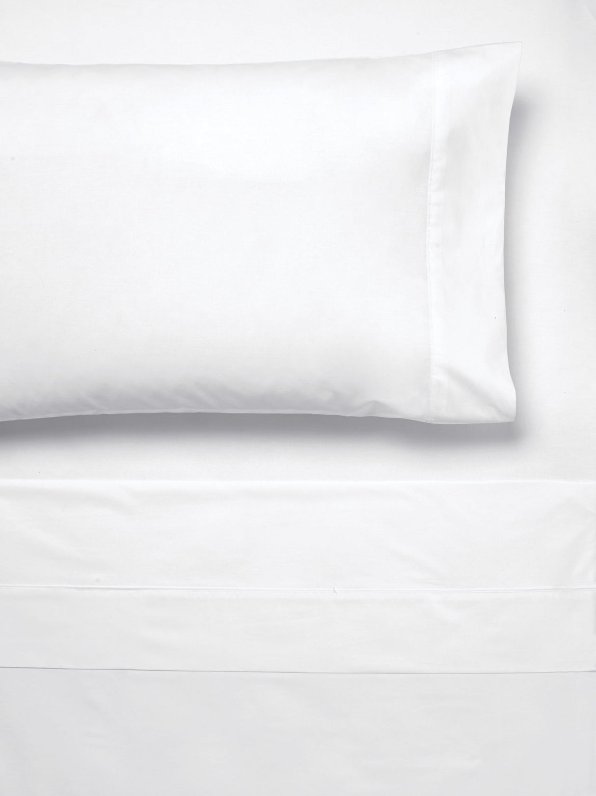 King Single Sheet Set - 300T Cotton by Savona  -  WHITE