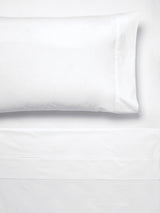 King Single Sheet Set - 300T Cotton by Savona  -  WHITE