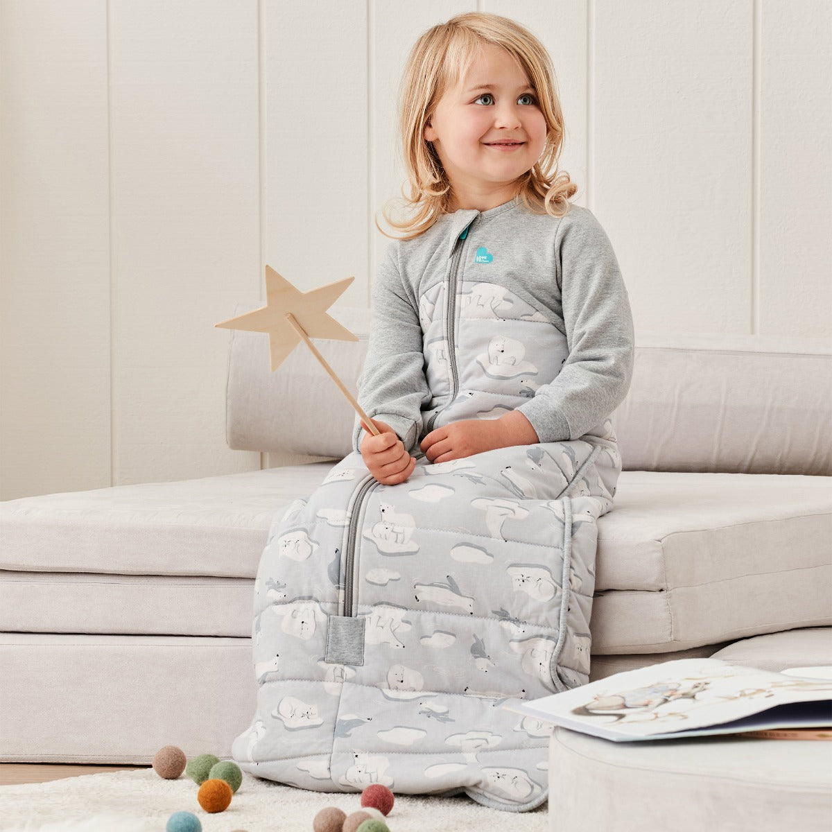 Love to Dream Sleep Bag™ Extra Warm 3.5 TOG - South Pole Grey - 18-36m