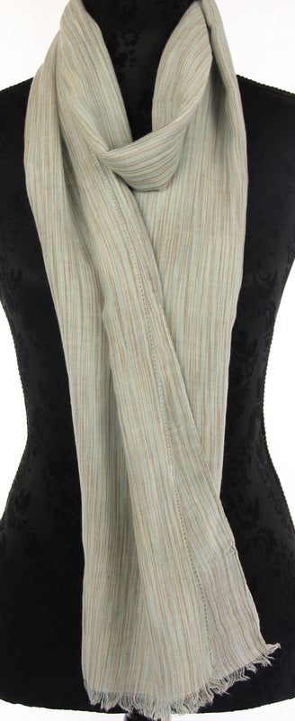 Scarf - Multi Fine Stripes Pink