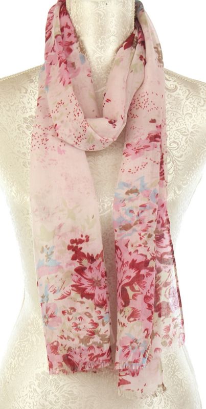 Scarf - Pink Floral (Set of 2)