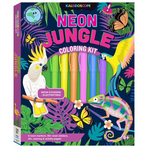 Colouring Kit Neon Jungle - Kaleidoscope