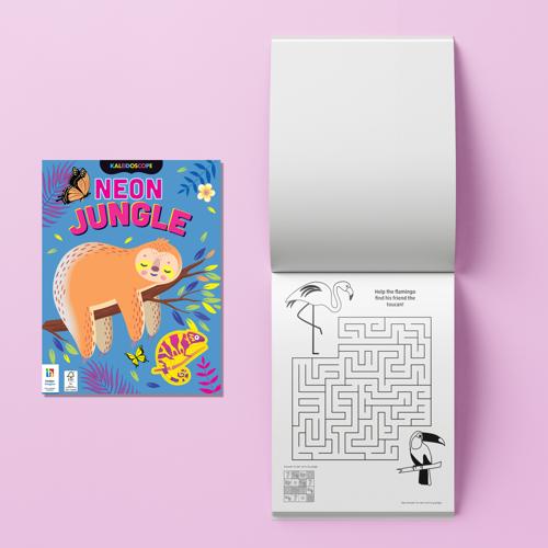 Colouring Kit Neon Jungle - Kaleidoscope