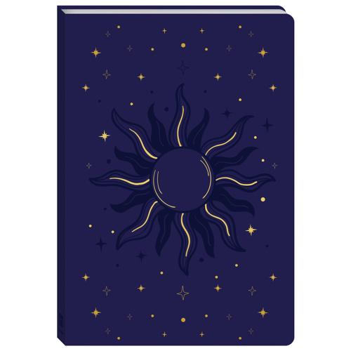 Faux Leather Journal Celestial Sun