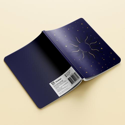 Faux Leather Journal Celestial Sun