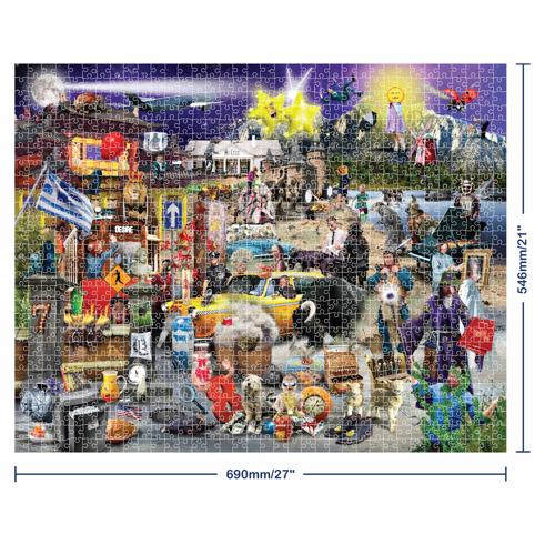 Mindbogglers Puntastic 1000pc Jigsaw - Movies