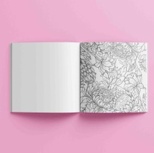 Art Maker Colouring Book Floral Blooms