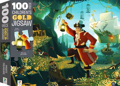 Jnr Jigsaw 100pc Treatment: Gold Pirate Treasure
