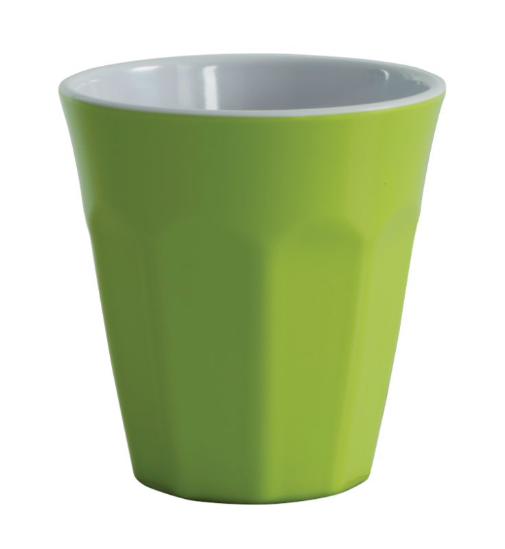 Serroni Cafe Melamine Two Tone 260ml Cup-Lime Grn
