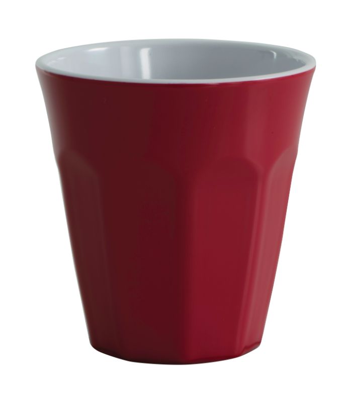 Serroni Cafe Melamine Two Tone 260ml Cup Red