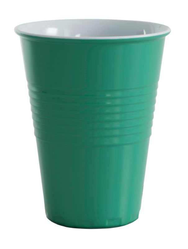 Serroni Miami Melamine Two Tone 400ml Cup-F Green