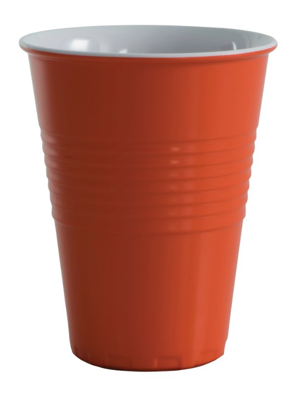 Serroni Miami Melamine Two Tone 400ml Cup Orange