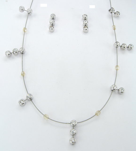 Earring & Necklace Set Wire Dai Spray - Smartfox