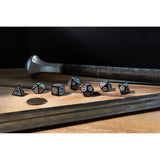 Q Workshop - The Witcher Dice Set Geralt - Silver Sword Dice Set 7 With Coin
